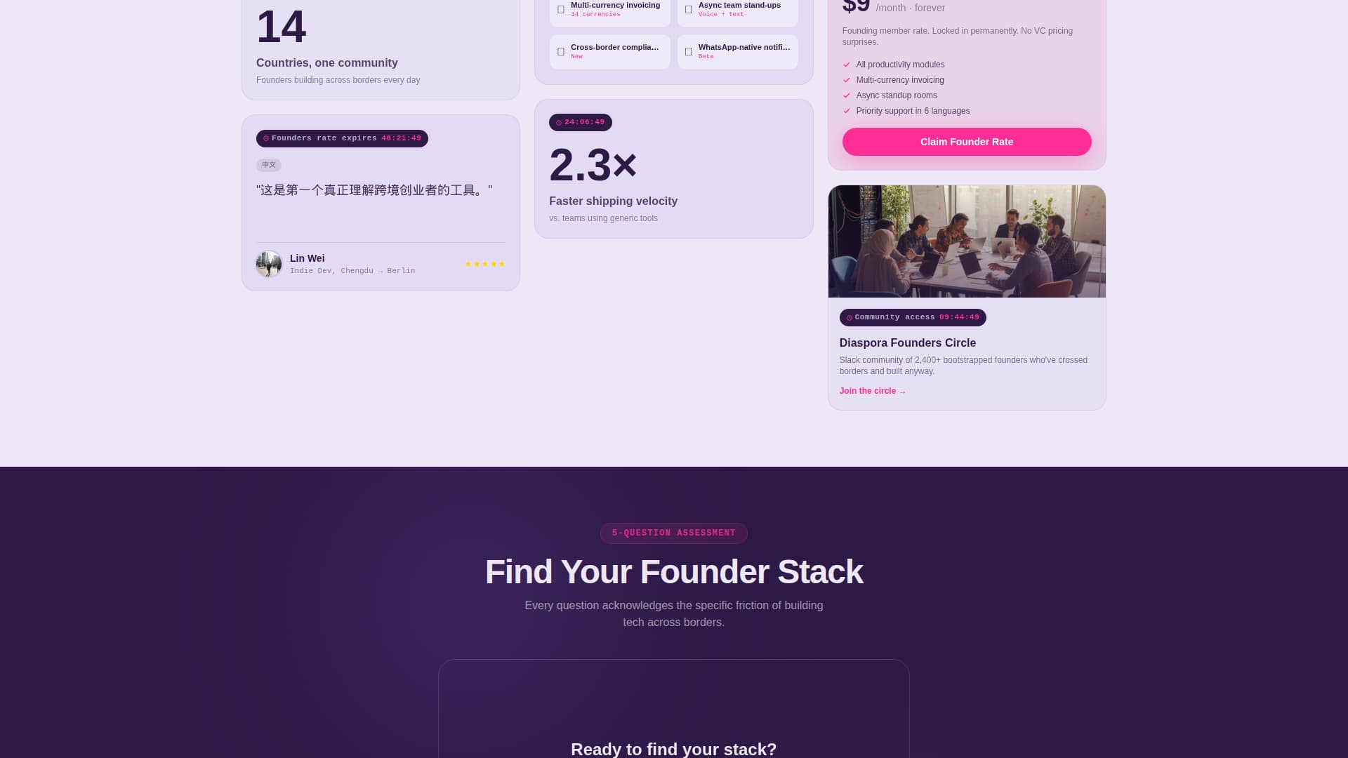 Specialist Immigrant-Owned Business Professional Website Template