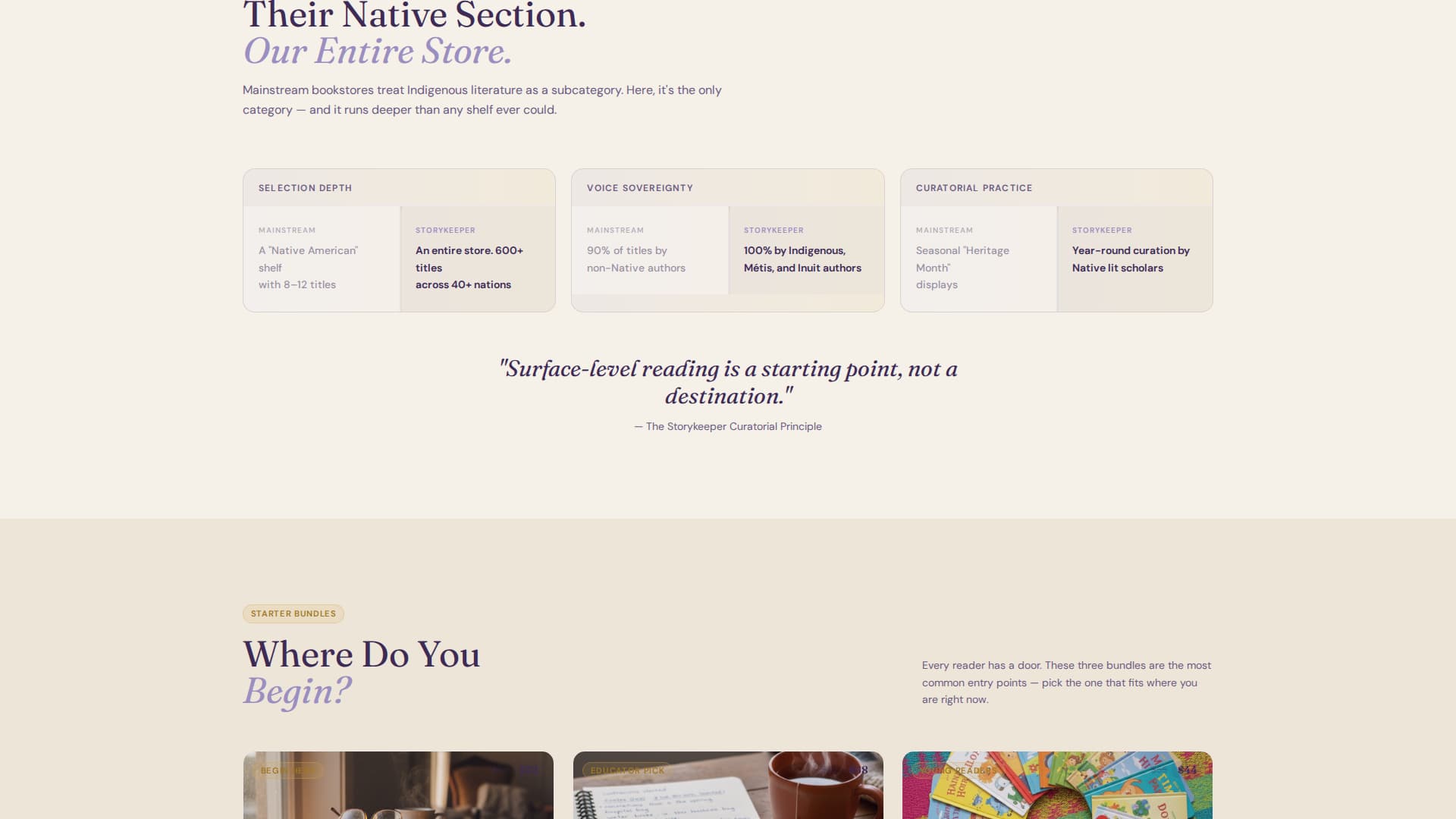 Specialist Indigenous-Owned Business Comparison Website Template