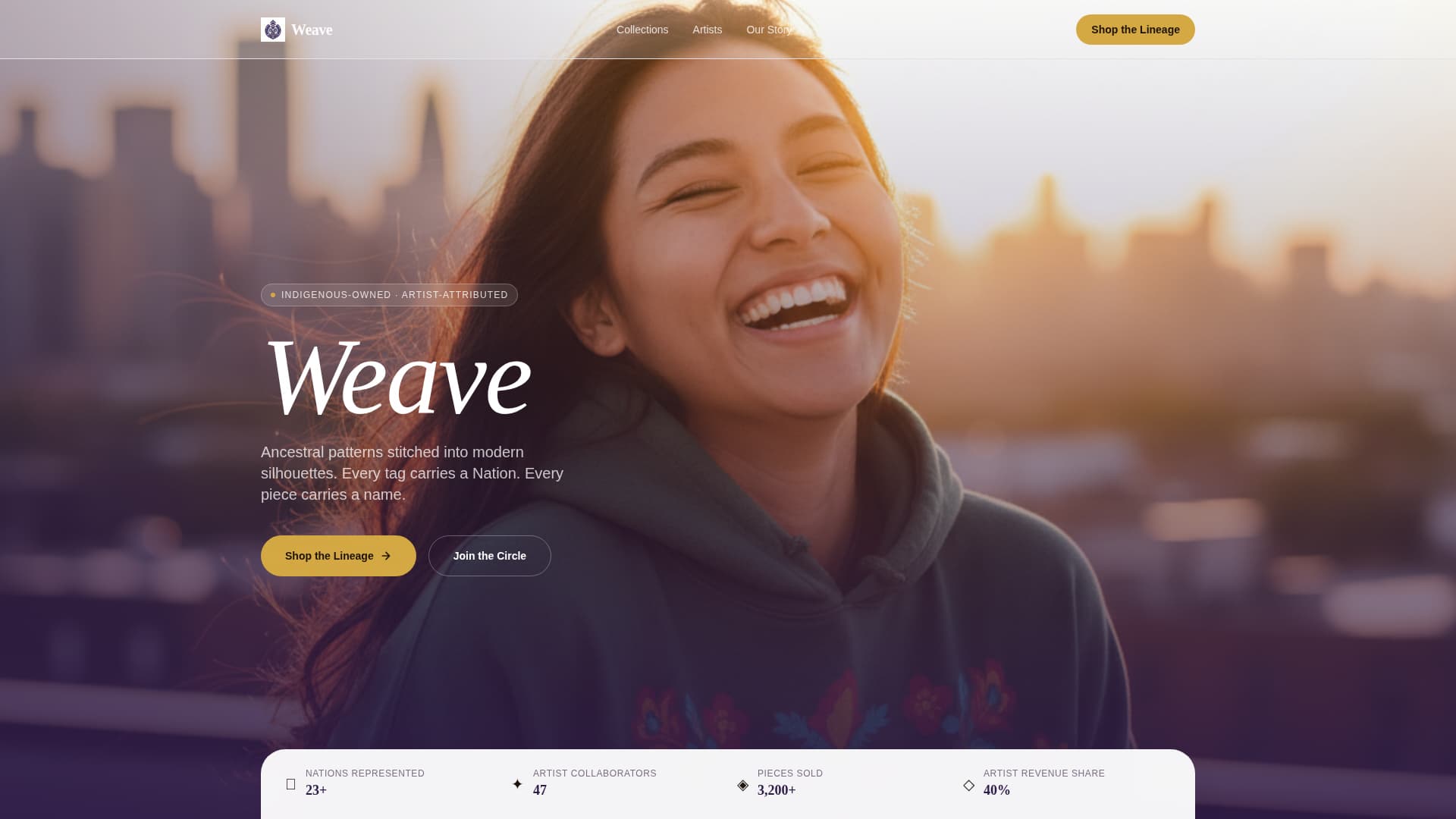 Indigenous-Owned Business Professional Website Template