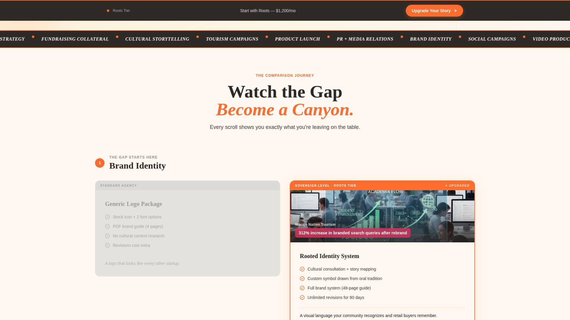 Indigenous-Owned Business Pricing & Packages Website Template