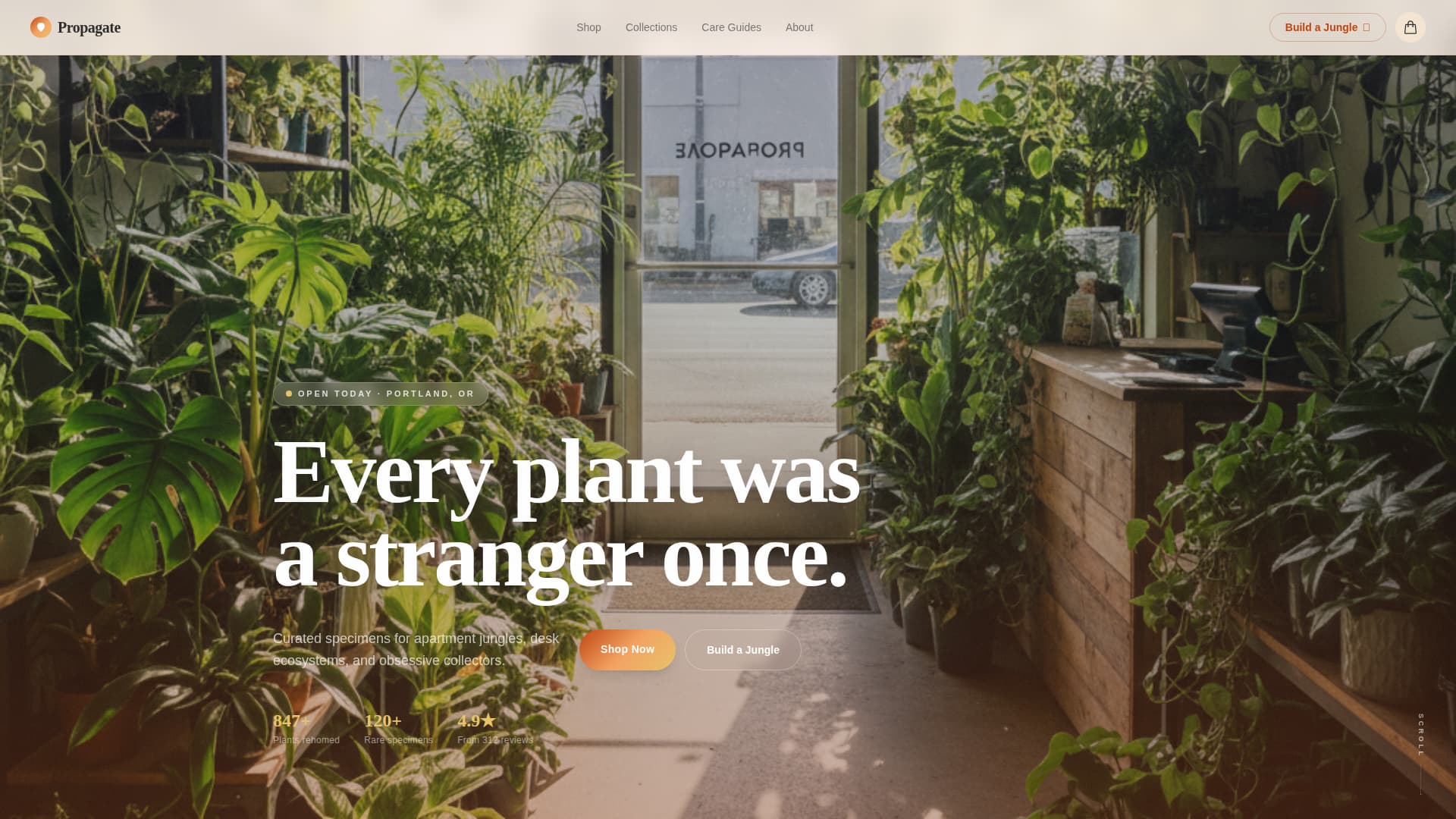 Florist & Plant Shop Professional Website Template