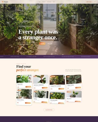 Florist & Plant Shop Professional Website Template
