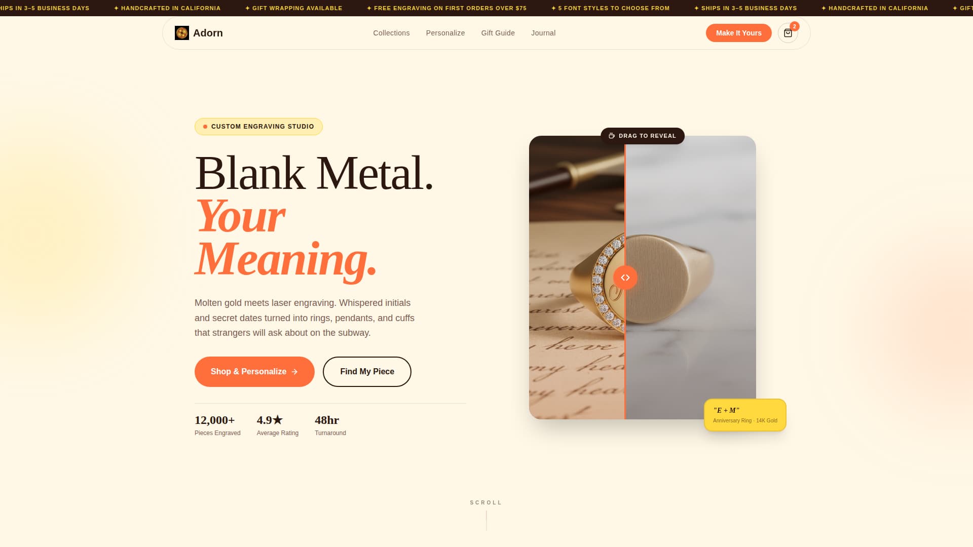 Jewelry & Accessories E-Commerce Professional Website Template