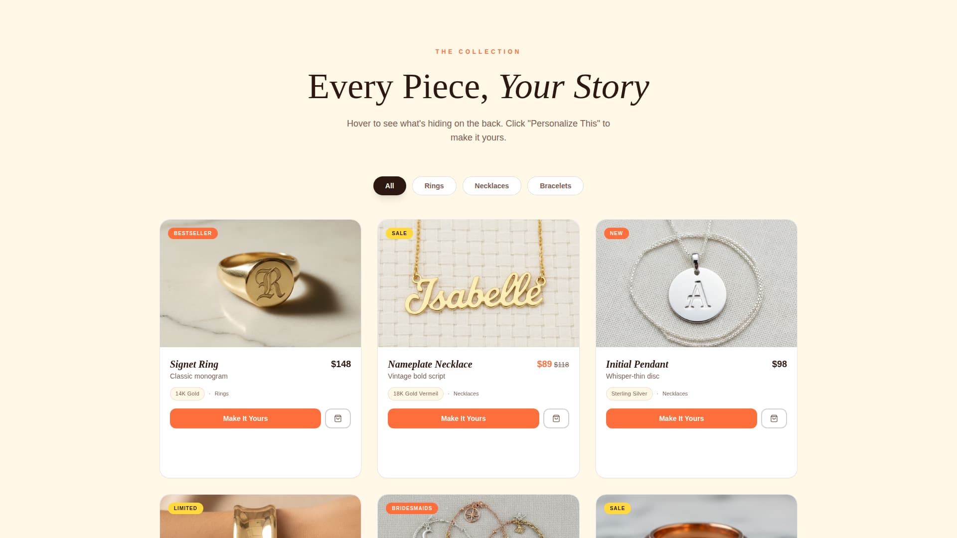 Jewelry & Accessories E-Commerce Professional Website Template