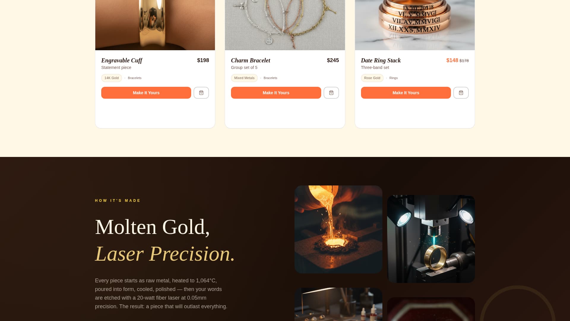 Jewelry & Accessories E-Commerce Professional Website Template