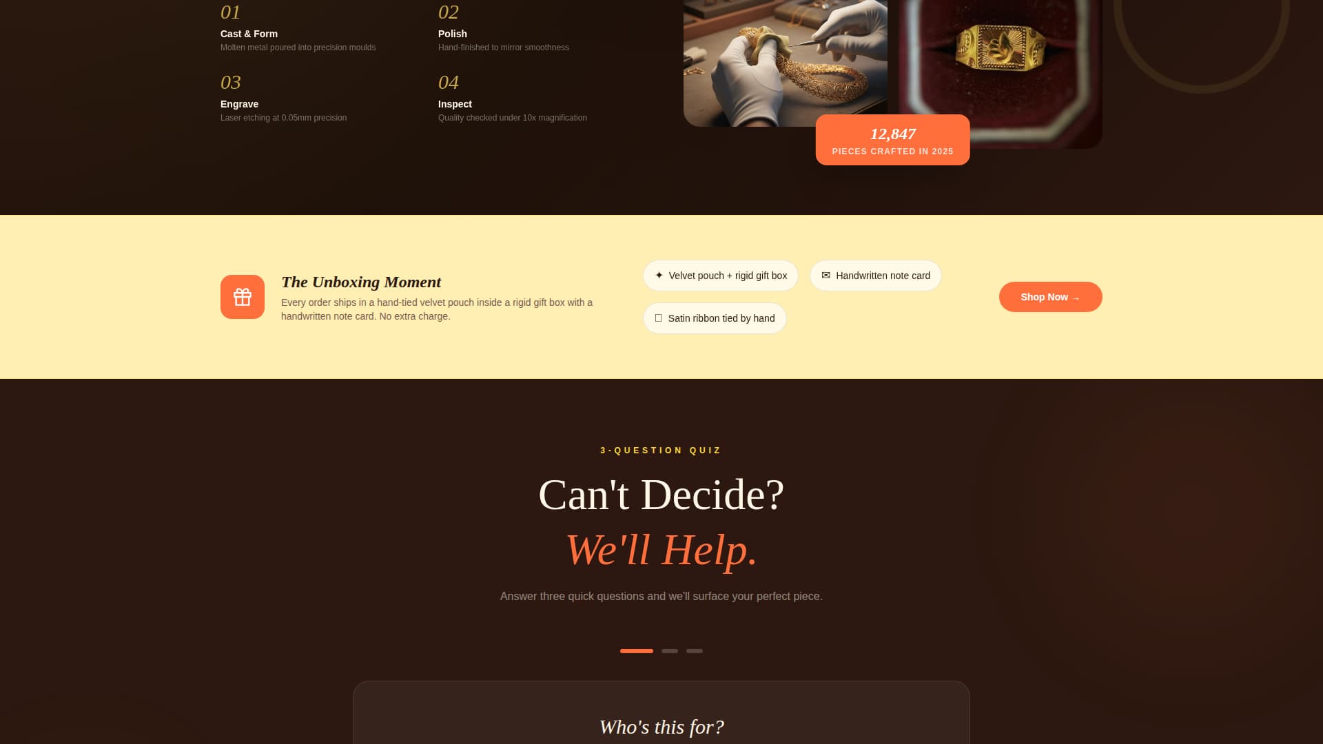 Jewelry & Accessories E-Commerce Professional Website Template