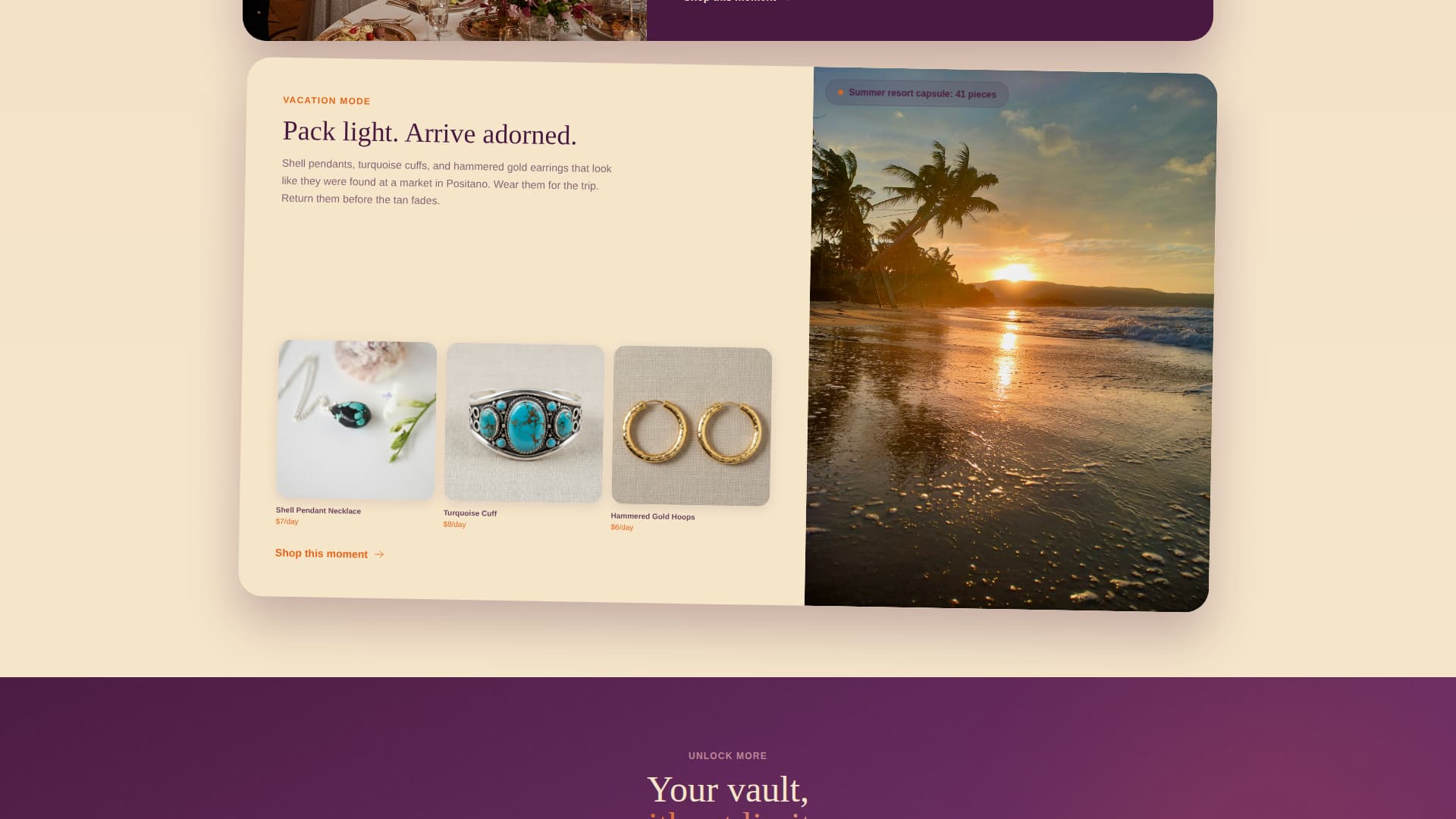 Adorn - Luxe Jewelryrental Landing Page Template