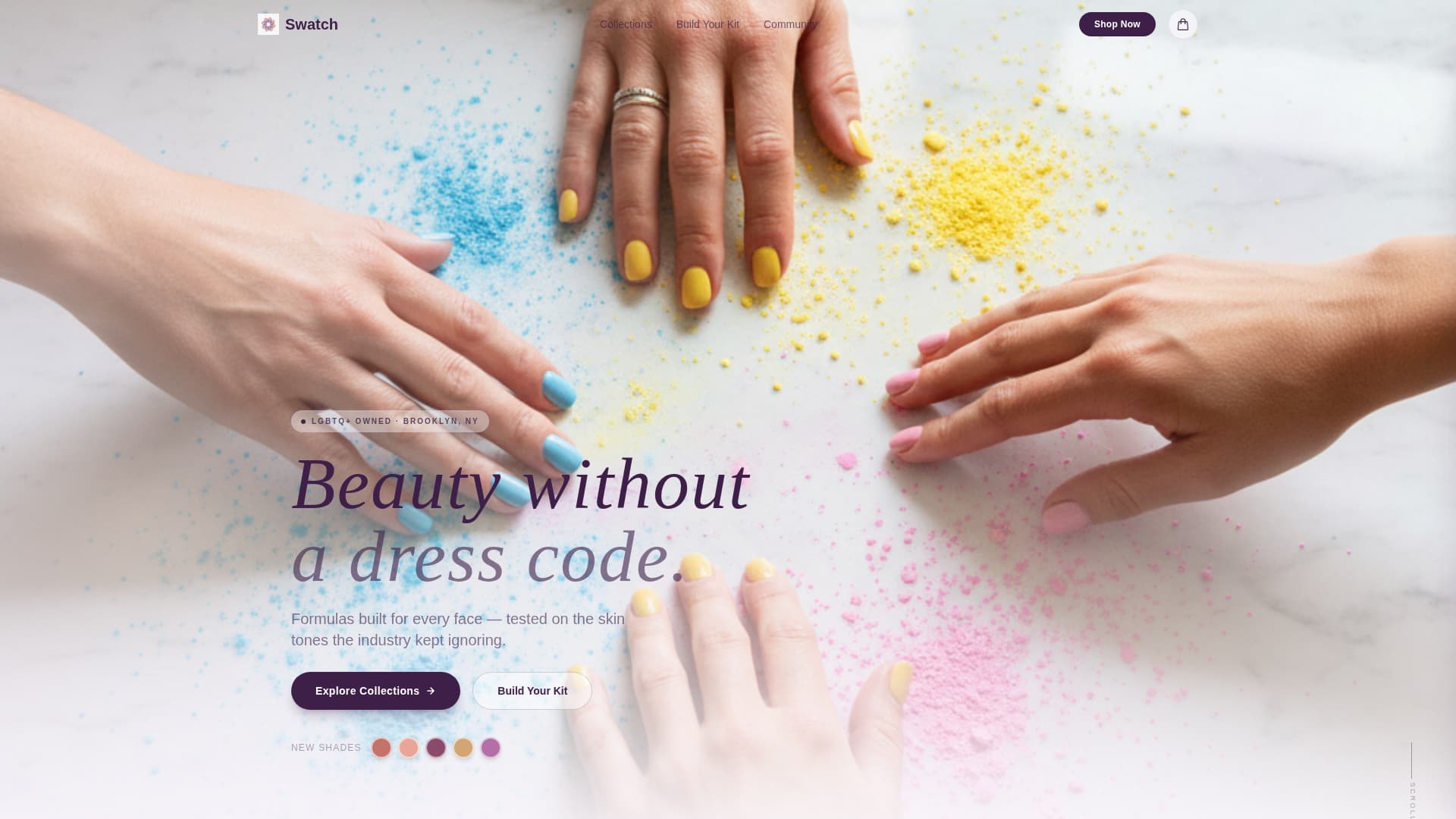 Specialist LGBTQ+-Owned Business Portfolio & Case Study Website Template