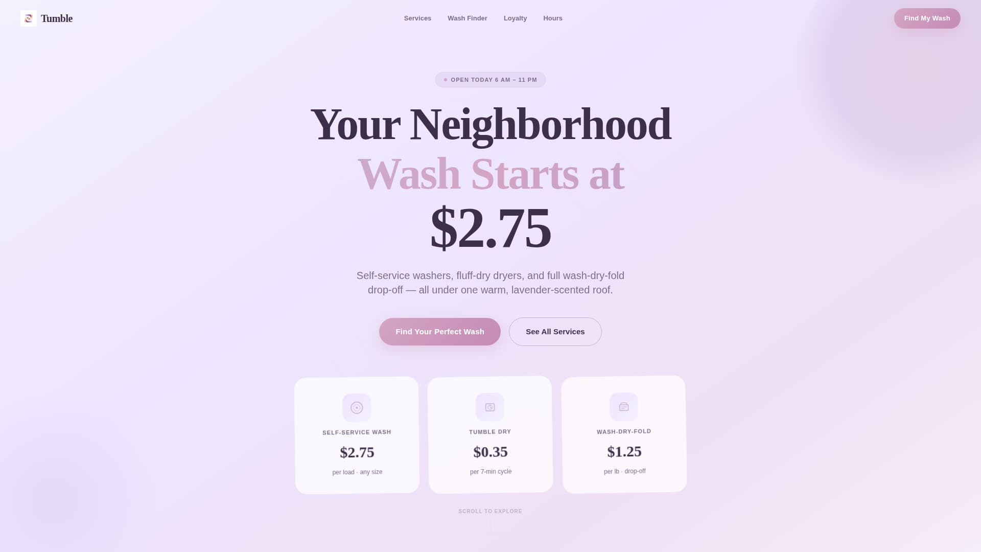 Advanced Local Brick & Mortar Business Pricing & Packages Website Template