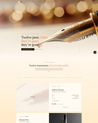 Nib - Exclusive Pen Landing Page Template