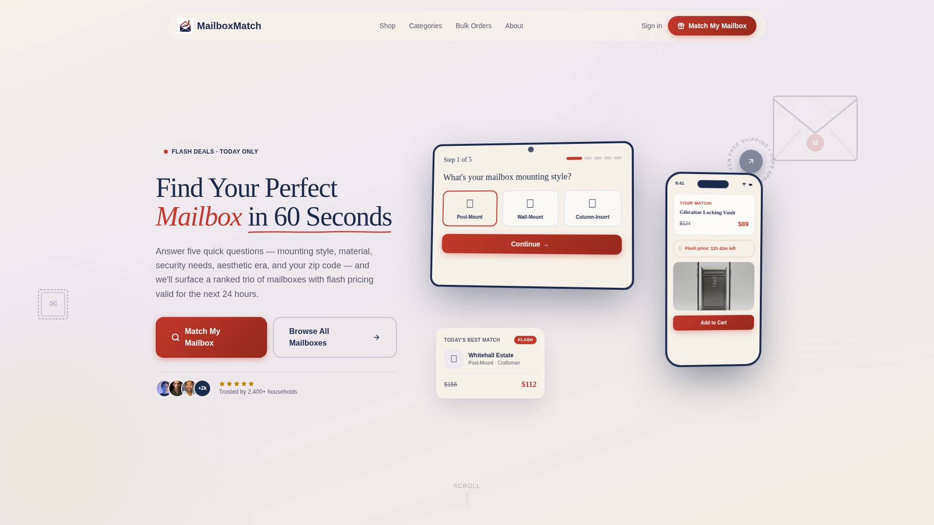 Home Décor & Lifestyle Pricing & Packages Website Template