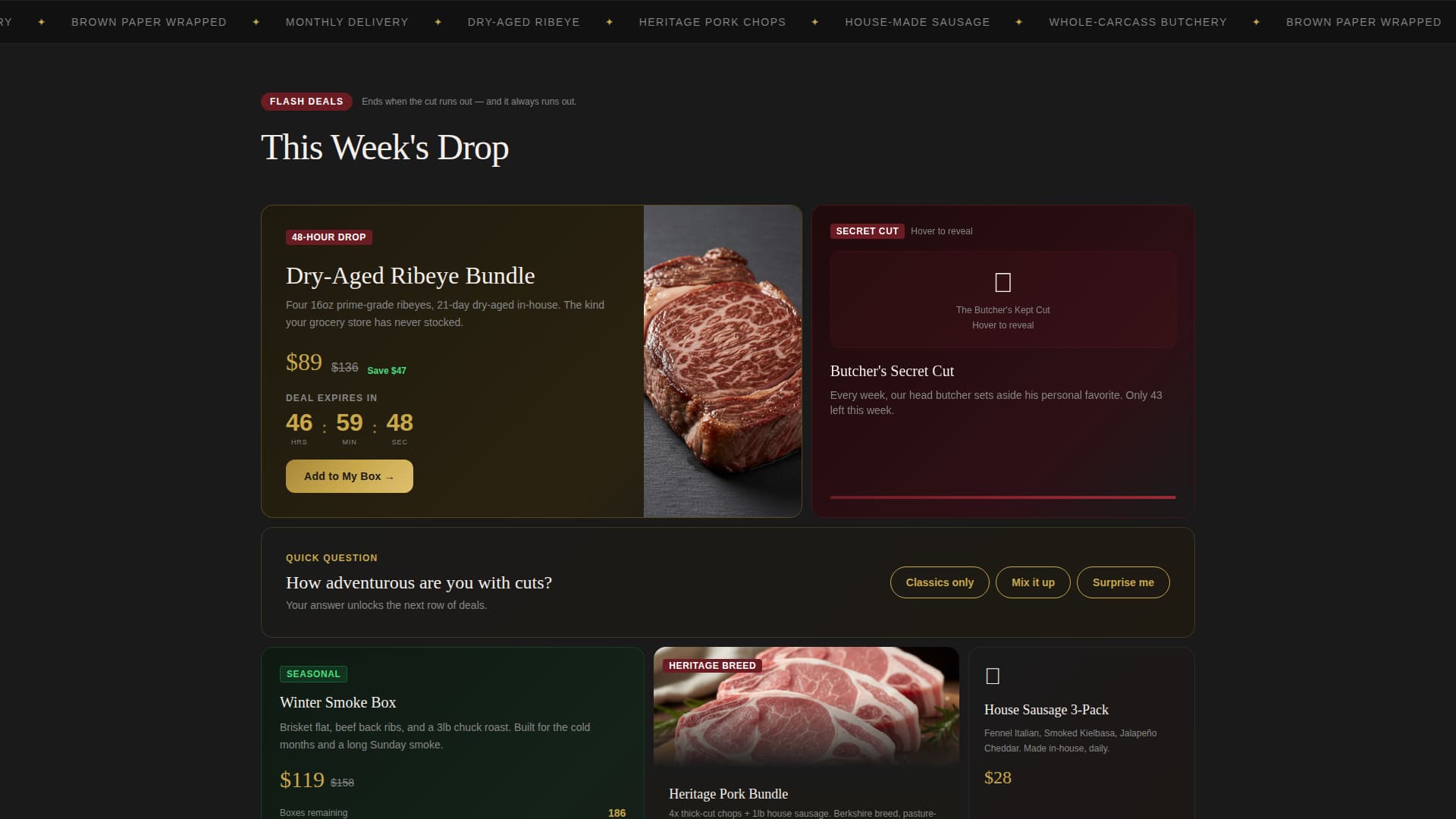 Local Subscription Box Services Pre-Launch & Coming Soon Website Template
