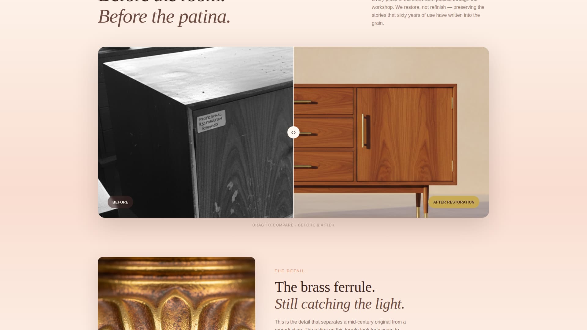 Teak - Curated Furniture Landing Page Template