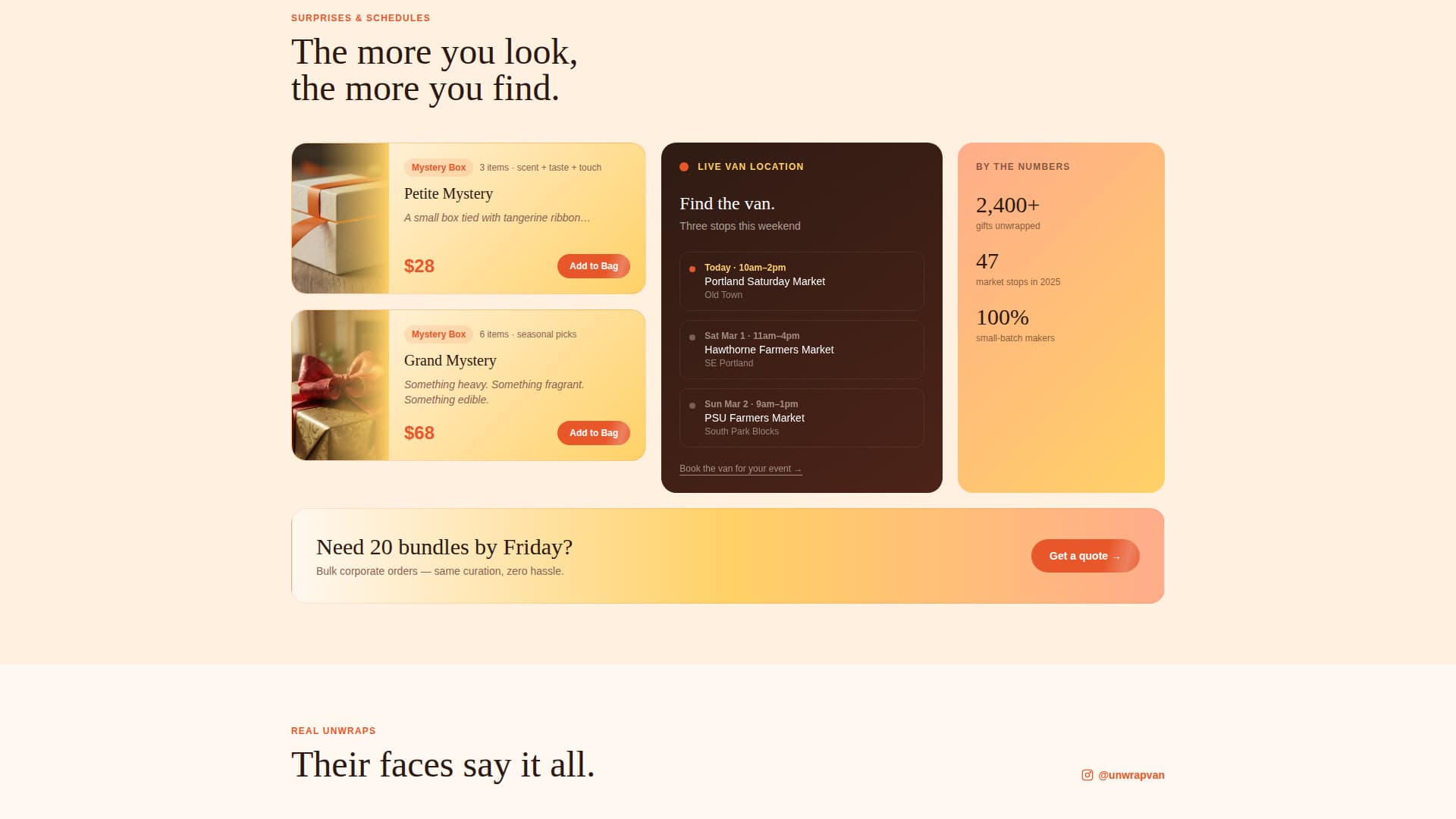 Unwrap - Delightful Giftshop Landing Page Template