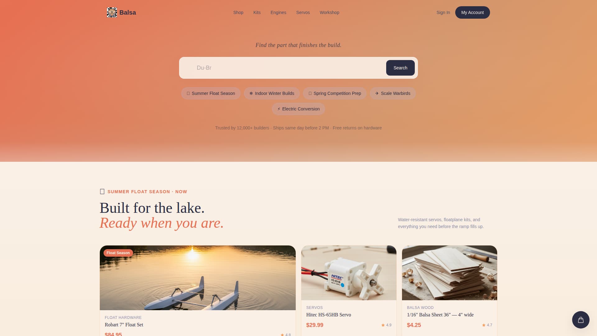 Premium Hobby & Passion Supplies Portfolio & Case Study Website Template