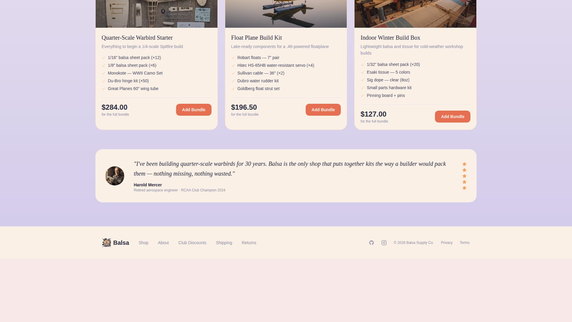 Premium Hobby & Passion Supplies Portfolio & Case Study Website Template