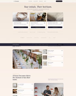 Monogram - Elegant Personalization Landing Page Template
