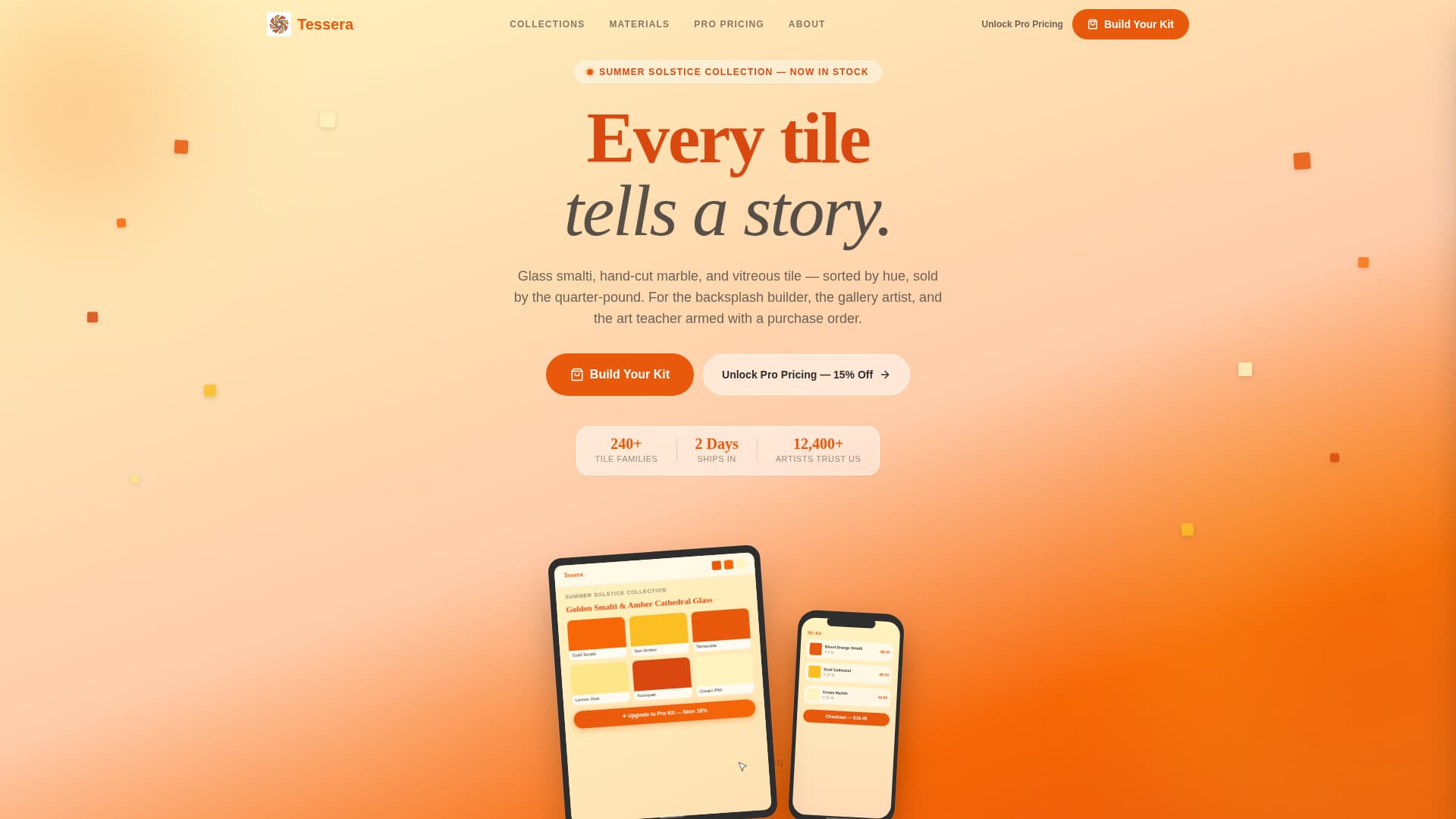 Hobby & Passion Supplies Professional Website Template