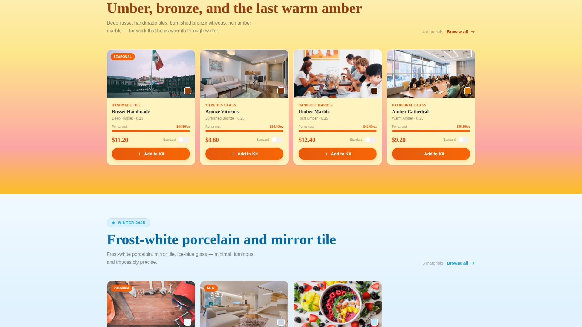 Hobby & Passion Supplies Professional Website Template