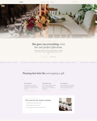 Bloom - Elegant Celebration Landing Page Template