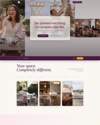 Bloom - Luxe Celebration Landing Page Template