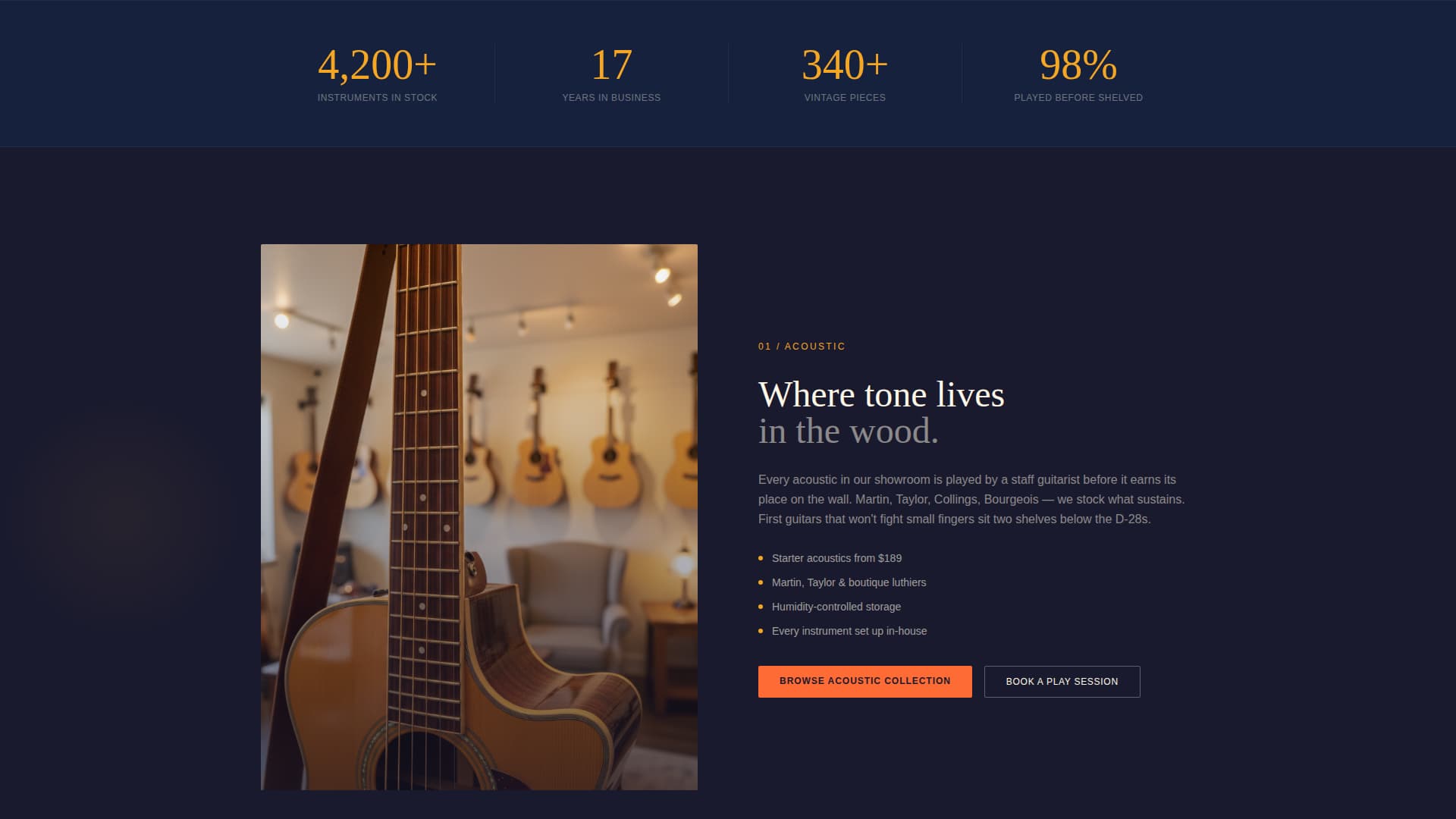 Local Brick & Mortar Business Professional Website Template