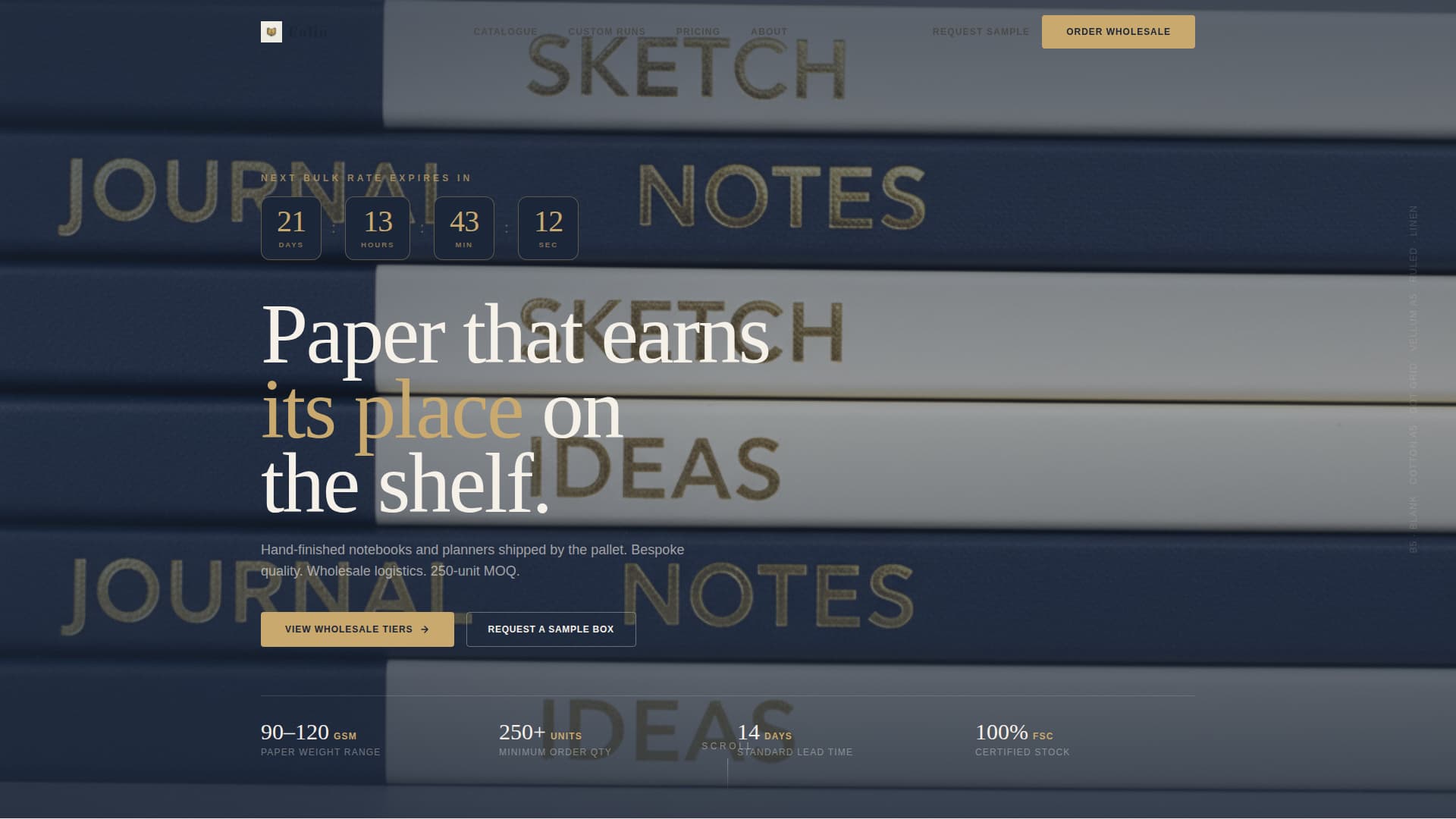 Folio - Luxe Wholesale Landing Page Template