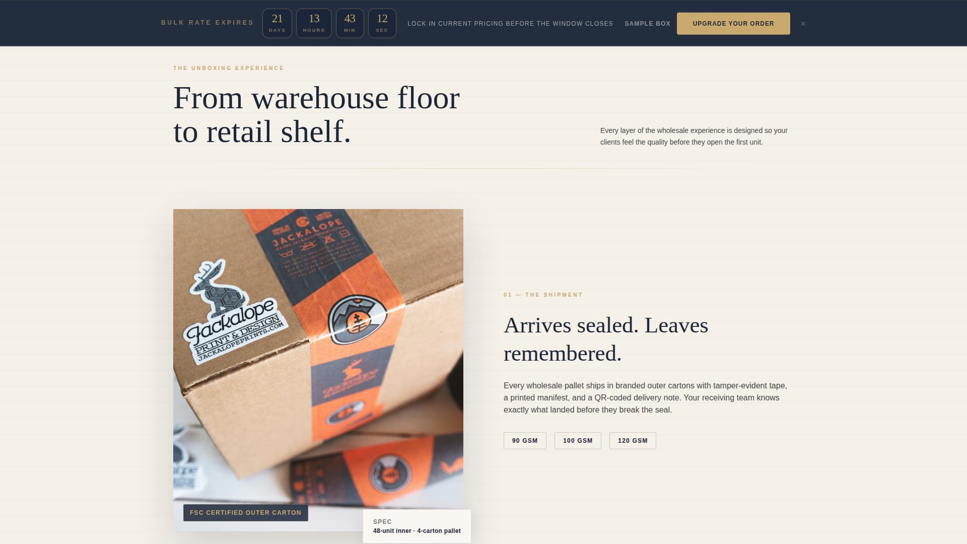 Folio - Luxe Wholesale Landing Page Template