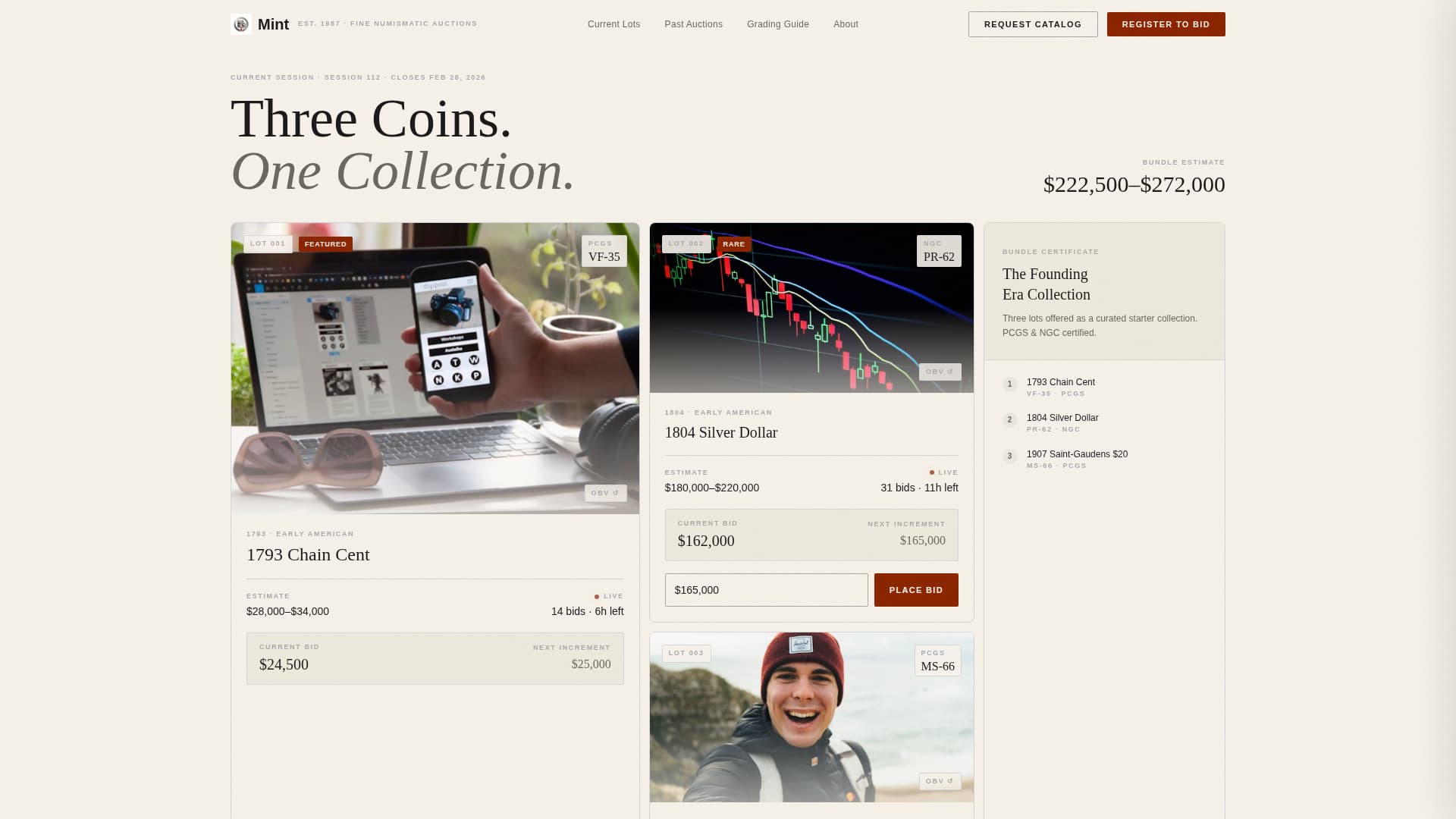 Complete Coin & Numismatics Professional Website Template