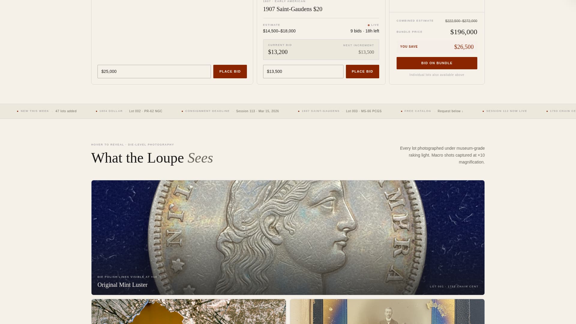 Complete Coin & Numismatics Professional Website Template