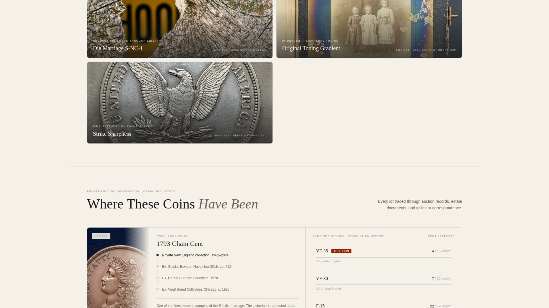 Complete Coin & Numismatics Professional Website Template