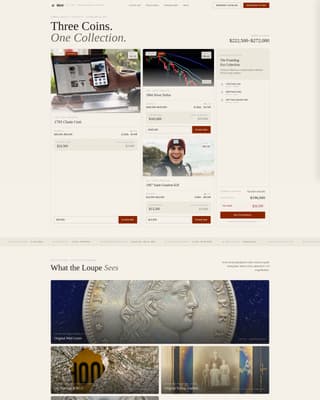 Complete Coin & Numismatics Professional Website Template