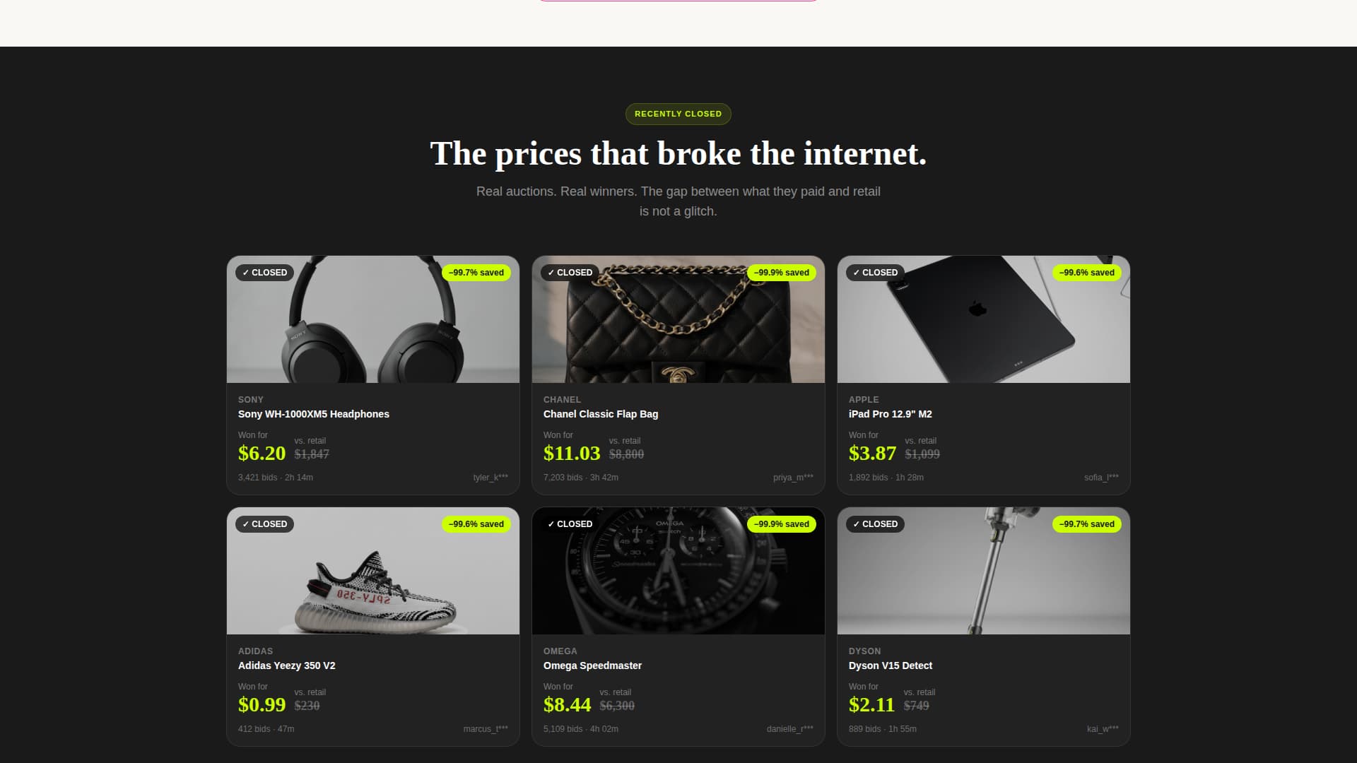 Local Auction Platforms & Types Pre-Launch & Coming Soon Website Template