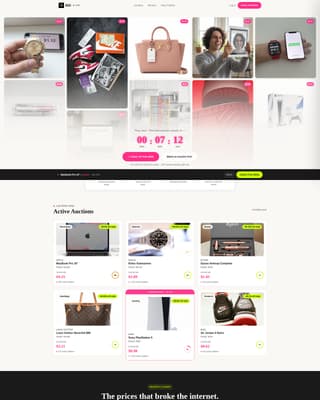 Local Auction Platforms & Types Pre-Launch & Coming Soon Website Template