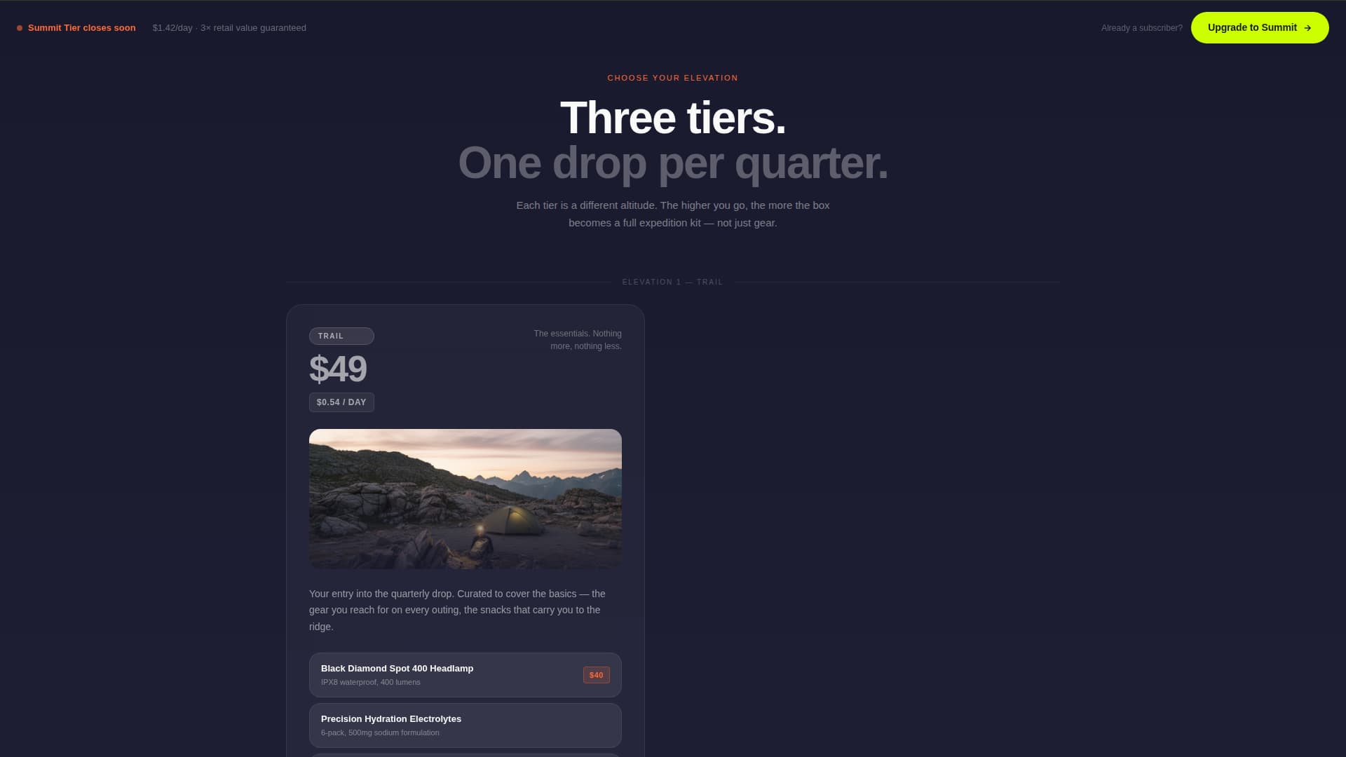 Premium Subscription Box Services Pre-Launch & Coming Soon Website Template
