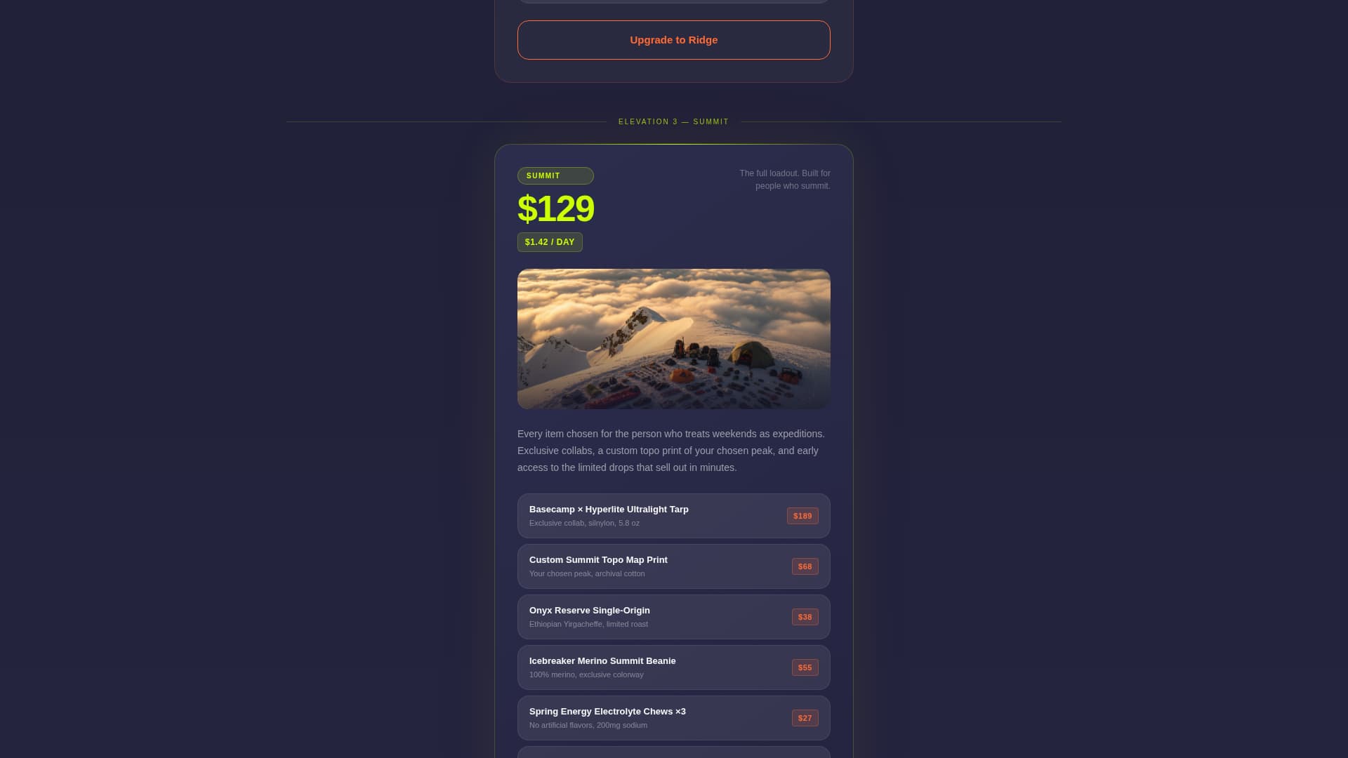 Premium Subscription Box Services Pre-Launch & Coming Soon Website Template