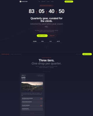 Premium Subscription Box Services Pre-Launch & Coming Soon Website Template
