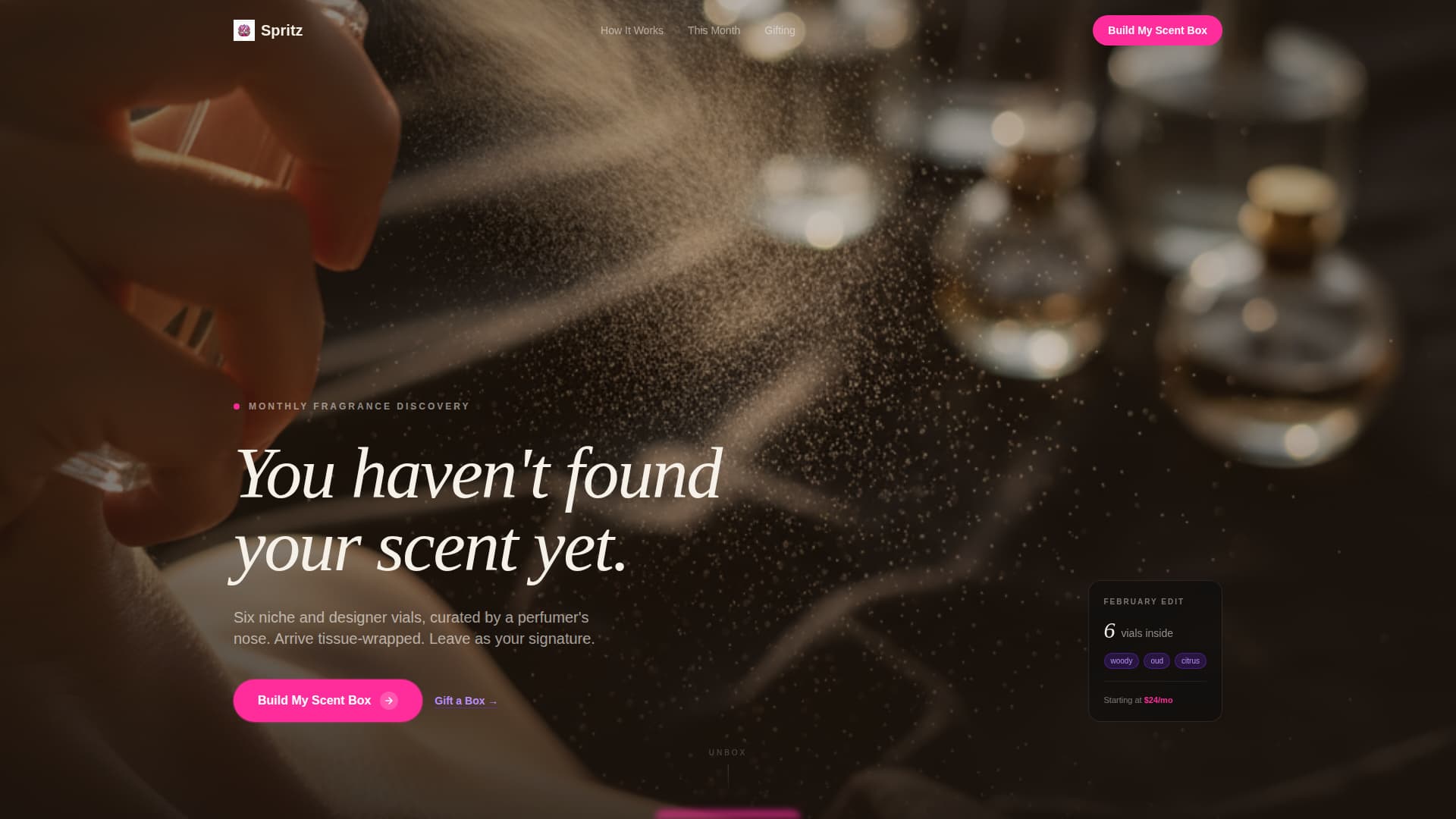 Subscription Box Services Professional Website Template