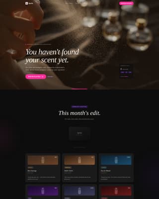 Subscription Box Services Professional Website Template