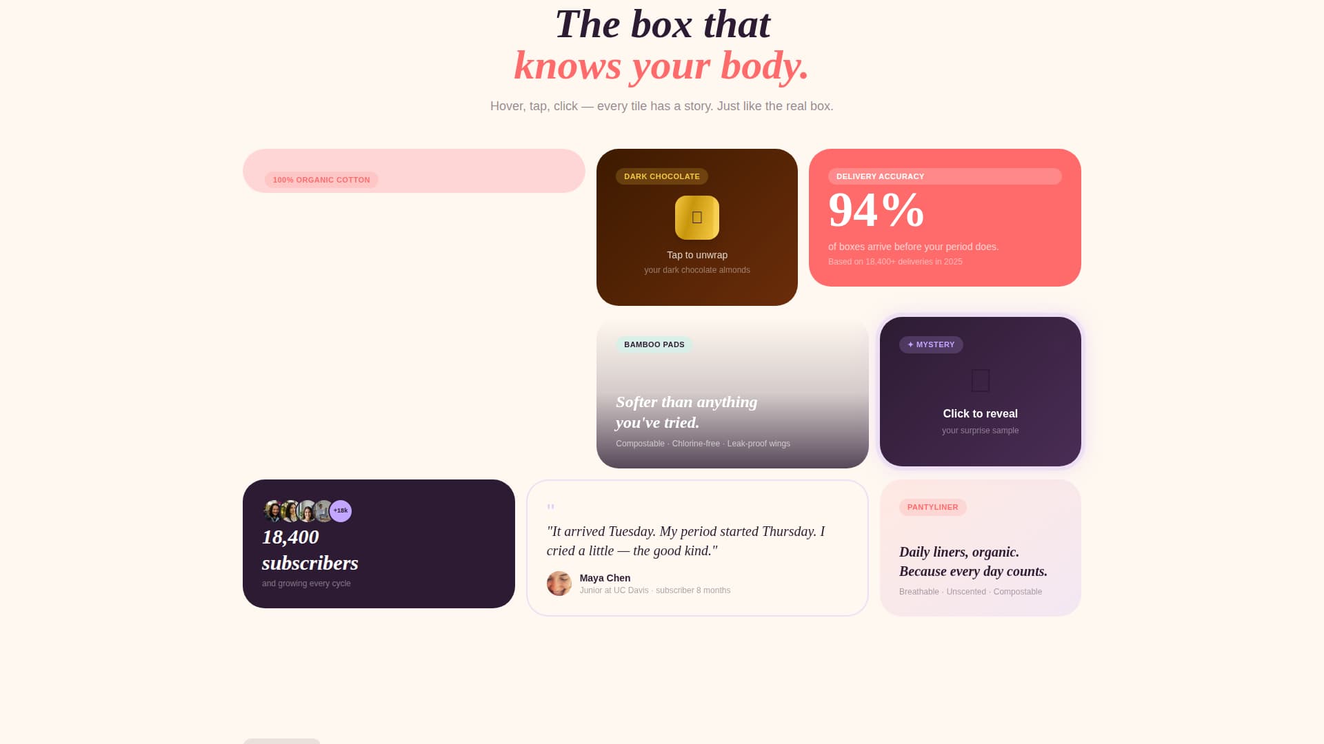 Subscription Box Services Professional Website Template