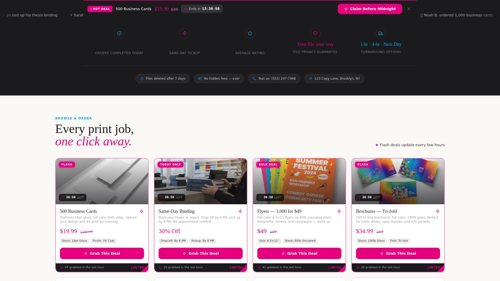Local Brick & Mortar Business Professional Website Template
