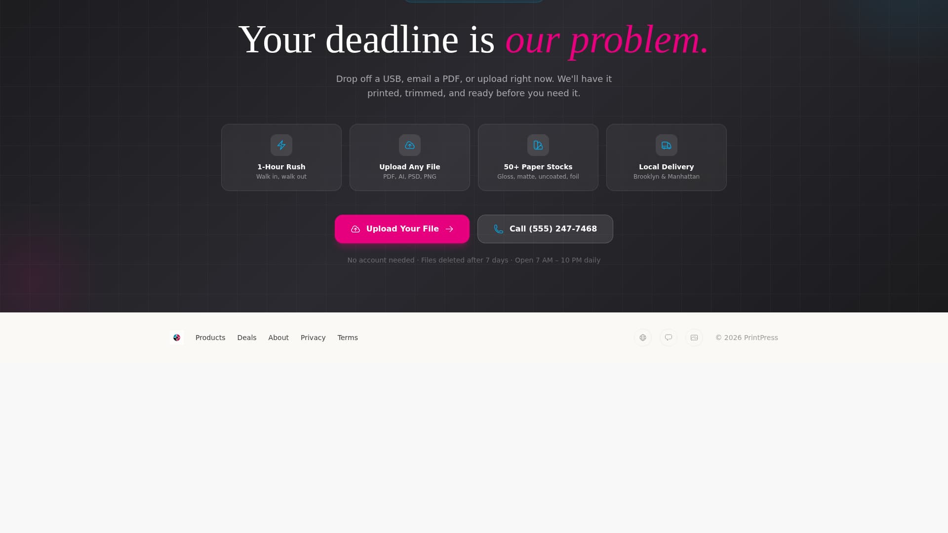 Local Brick & Mortar Business Professional Website Template