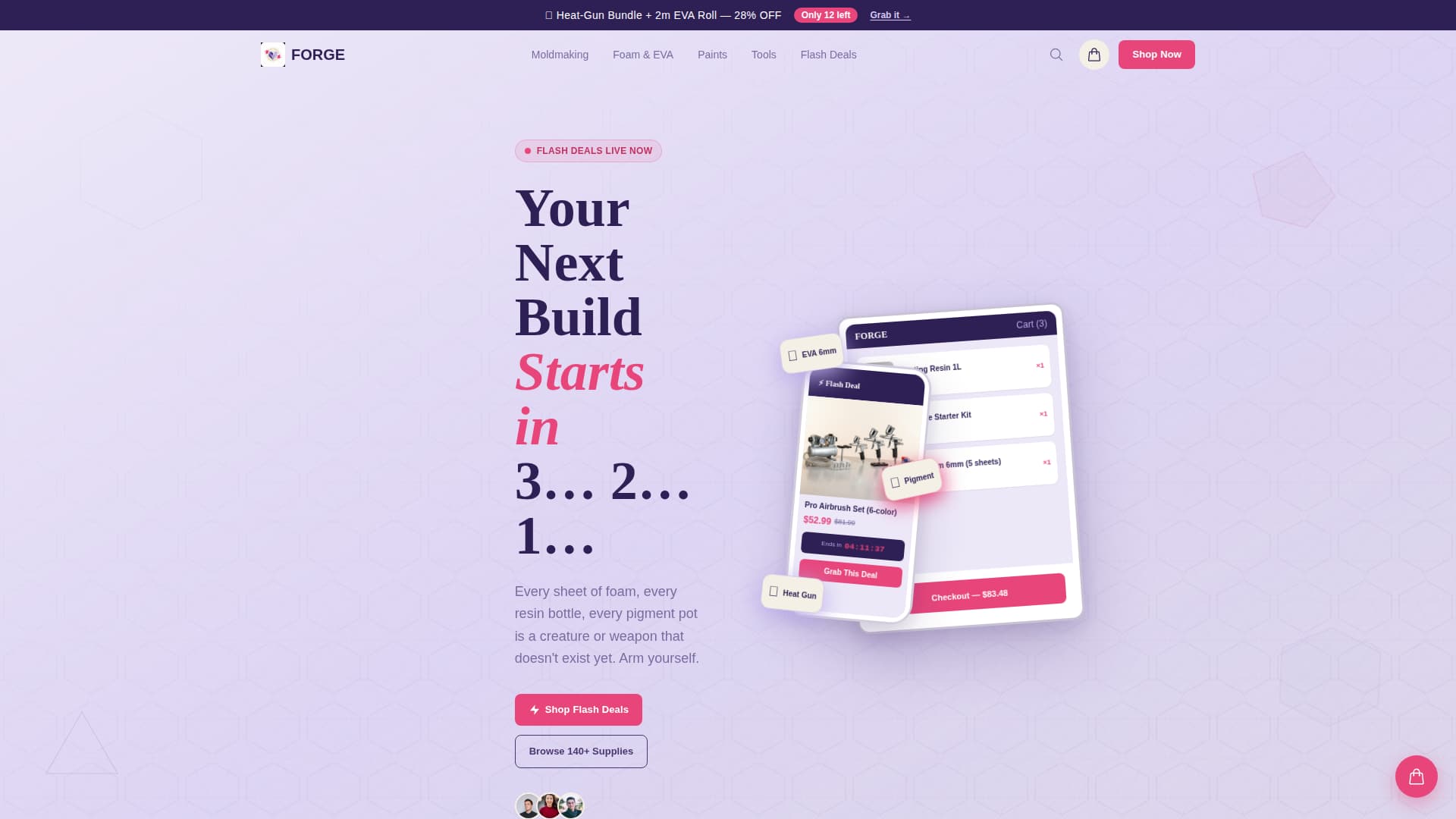 Hobby & Passion Supplies Professional Website Template