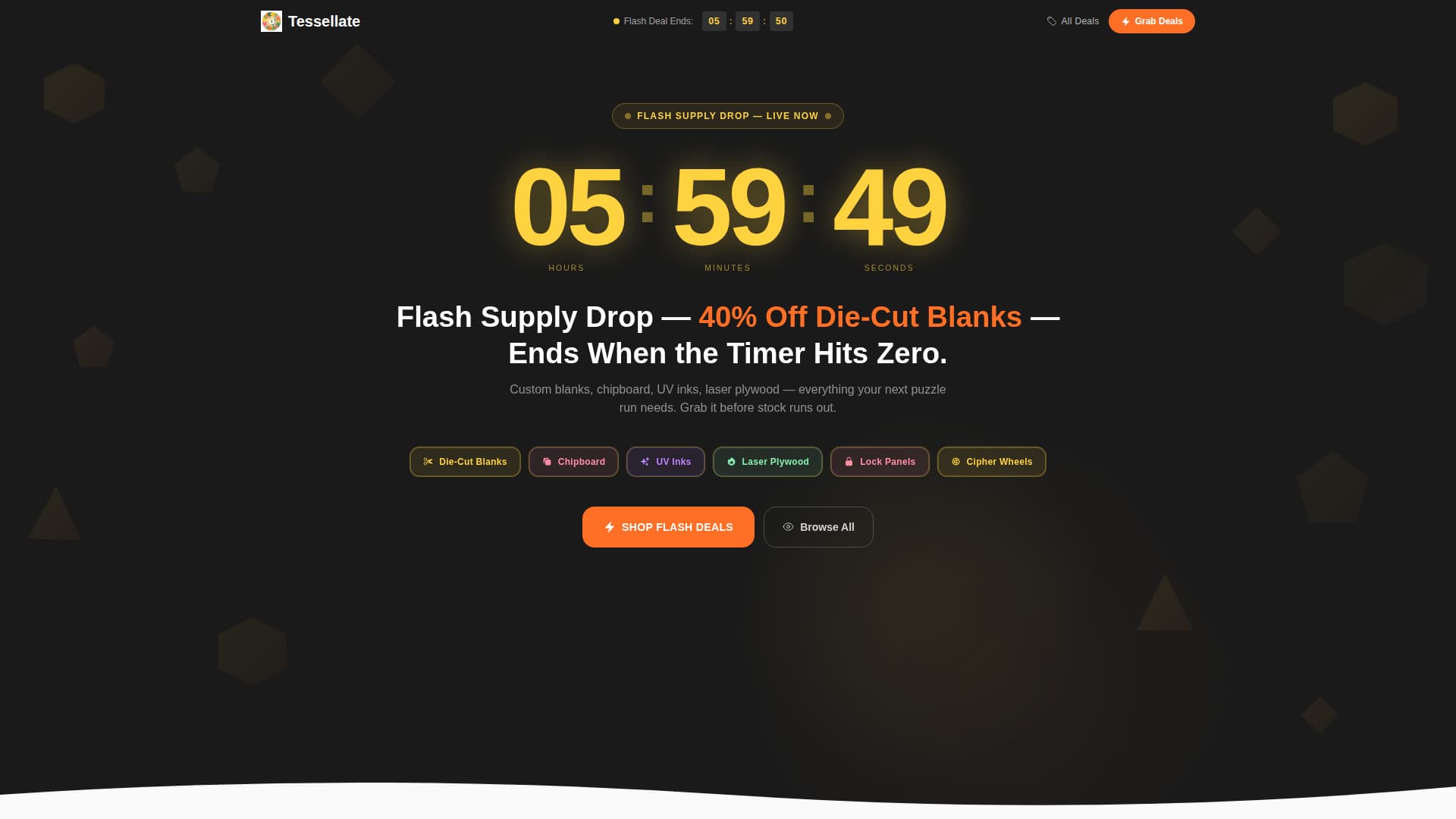 Hobby & Passion Supplies Pre-Launch & Coming Soon Website Template