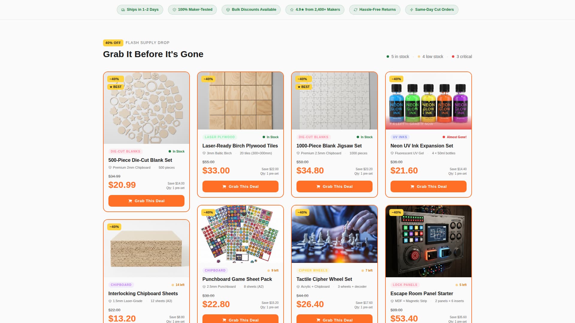 Hobby & Passion Supplies Pre-Launch & Coming Soon Website Template