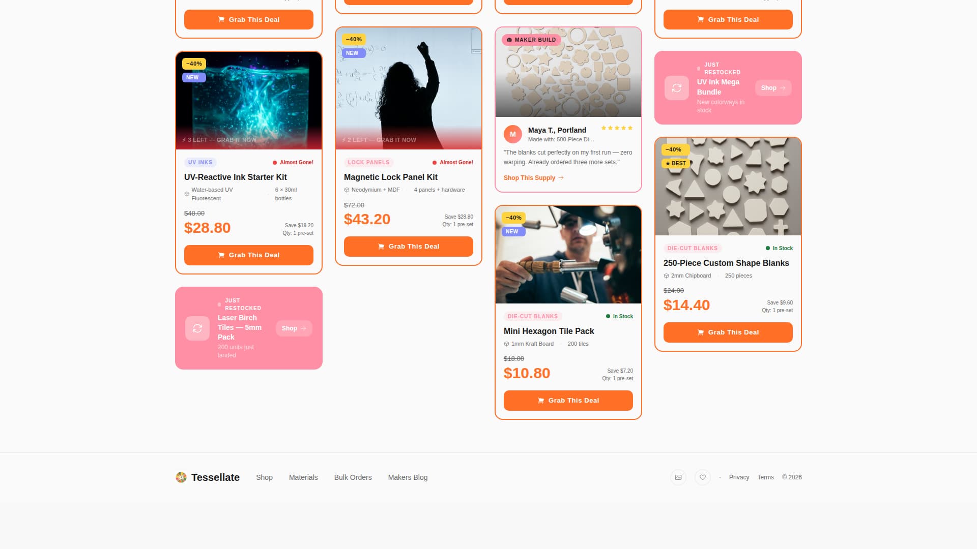 Hobby & Passion Supplies Pre-Launch & Coming Soon Website Template