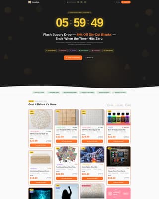 Hobby & Passion Supplies Pre-Launch & Coming Soon Website Template