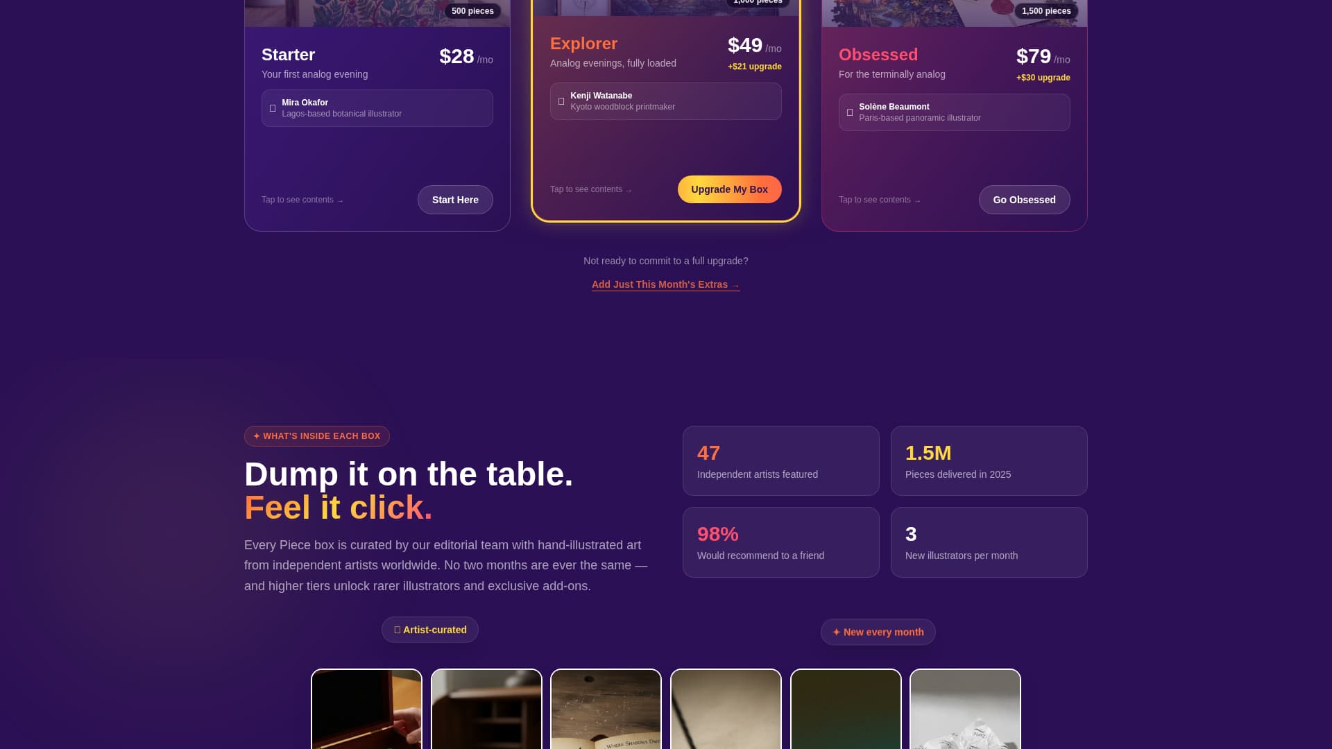 Subscription Box Services Pre-Launch & Coming Soon Website Template