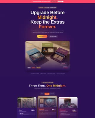 Subscription Box Services Pre-Launch & Coming Soon Website Template