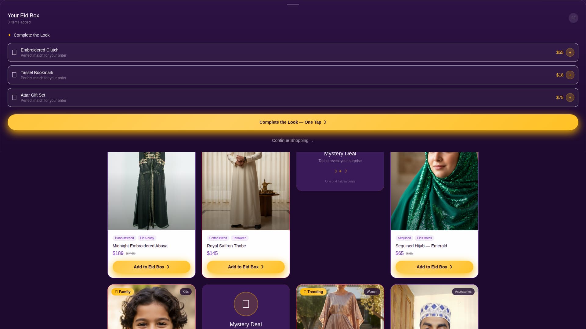 Thobe - Festive Modest Fashion Landing Page Template